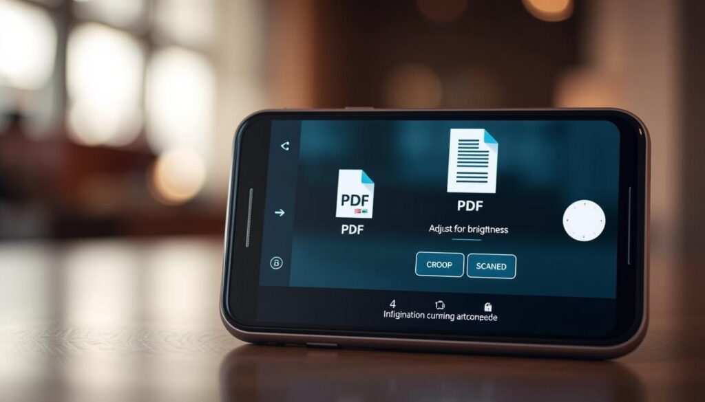 Aplicativo de digitalização no celular Aplicativo de digitalização no celular
