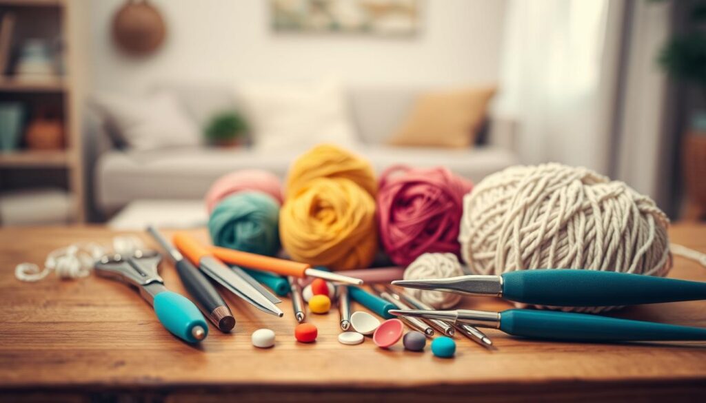 ferramentas complementares crochê