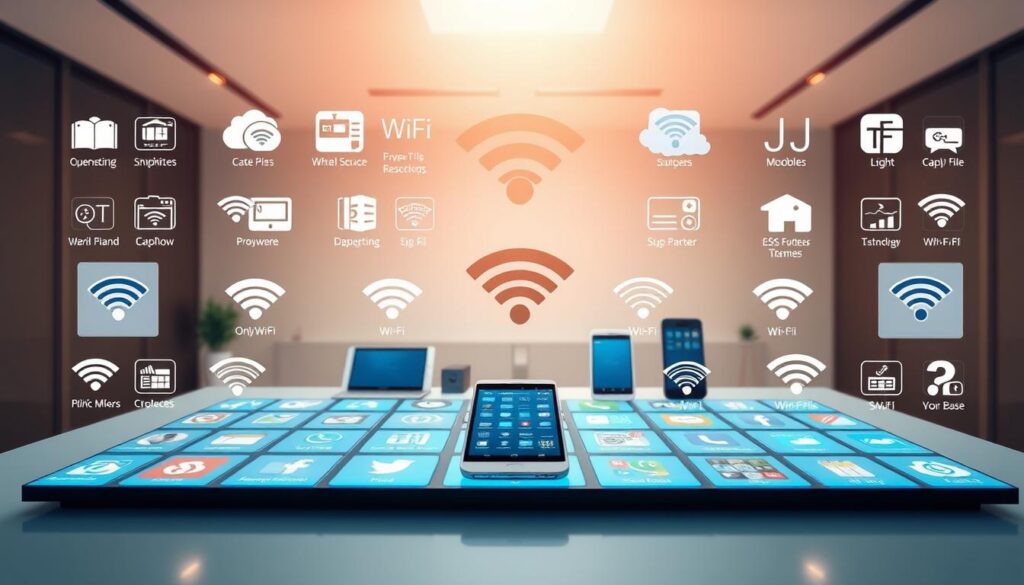 visão geral aplicativos wifi visão geral aplicativos wifi