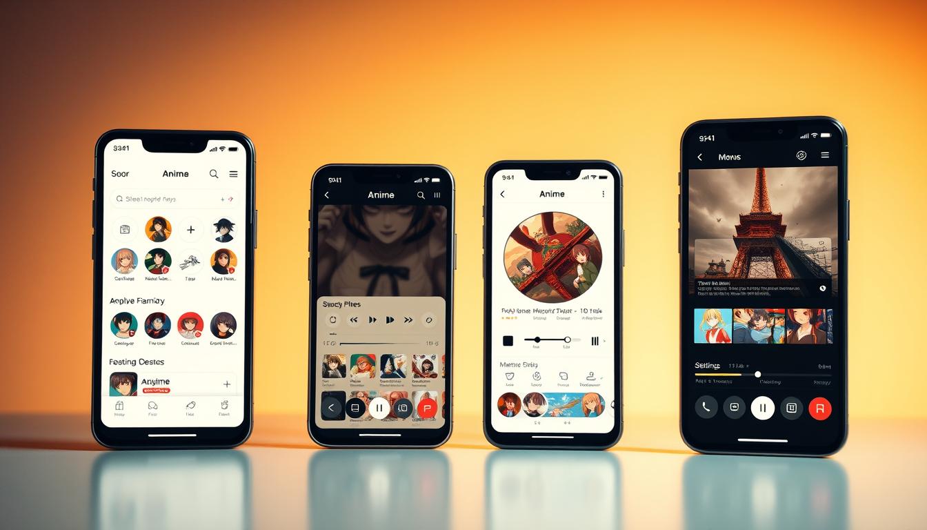 configuração inicial apps anime