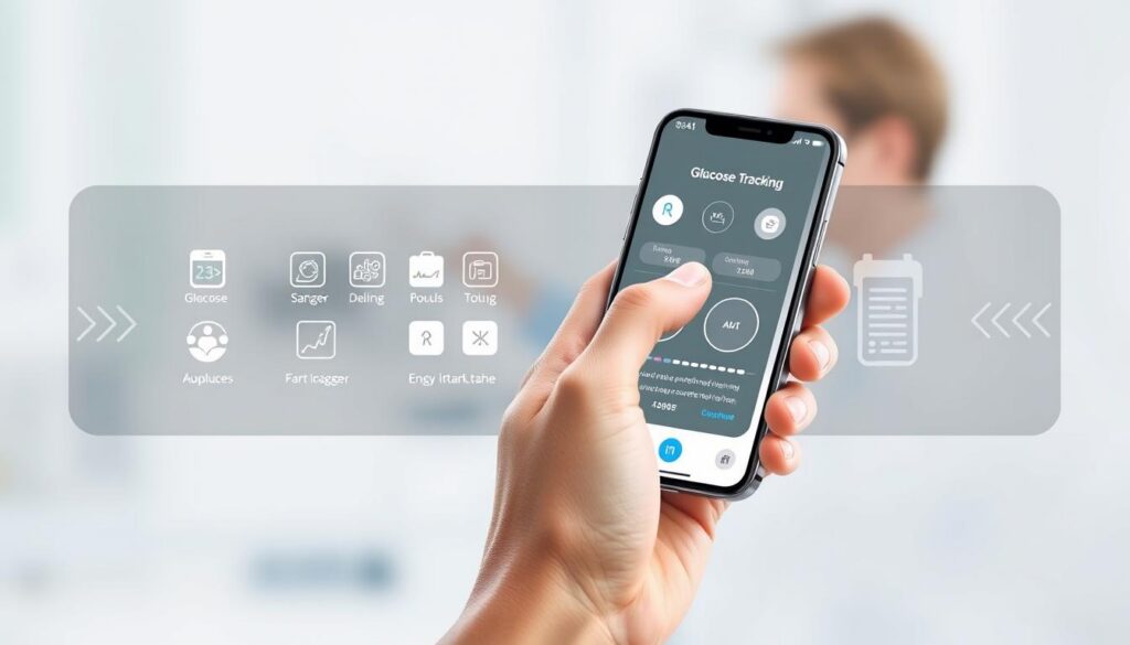 passo a passo aplicativos glicose