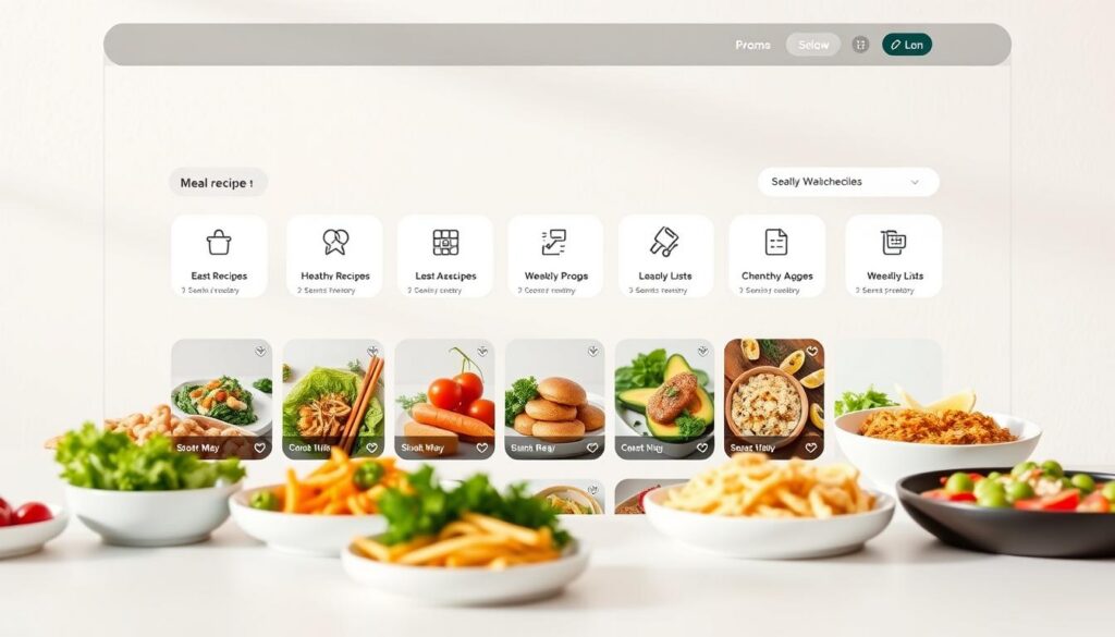 plataformas receitas planejamento refeições