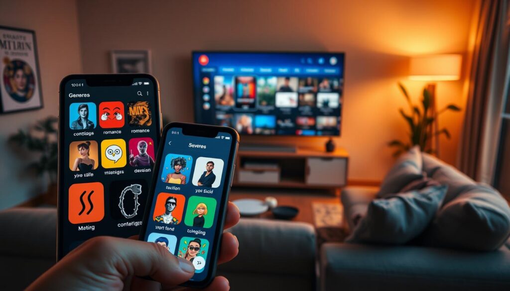aplicativos com variedade de gêneros filmes séries