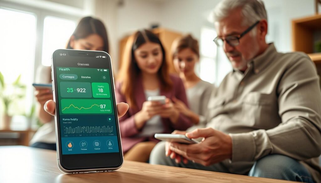 benefícios apps monitoramento saúde