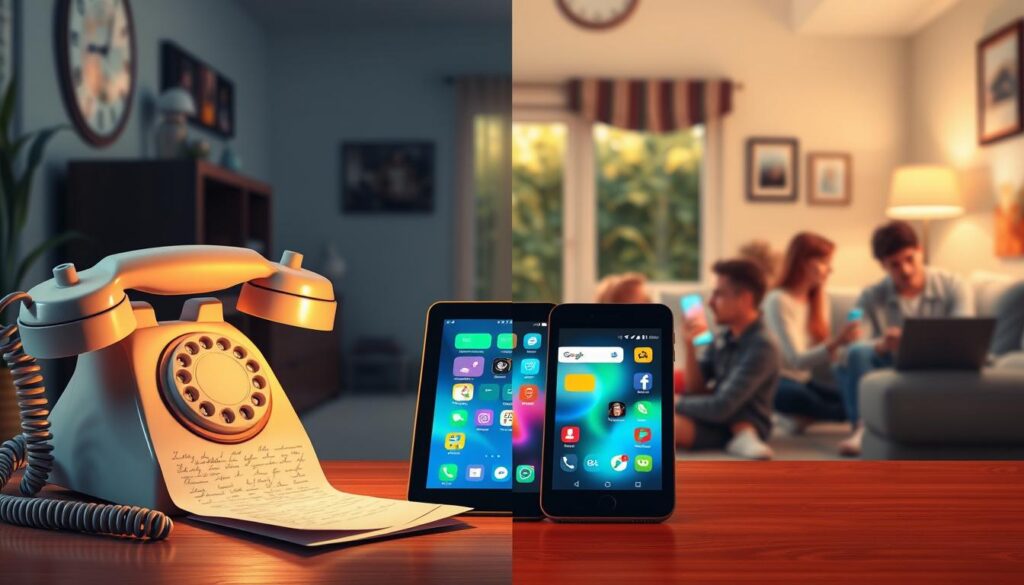 comparação mensagens tradicionais inovadoras