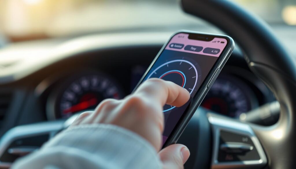 configuração aplicativo velocímetro