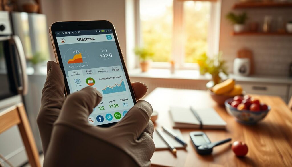 funcionalidades app glicose