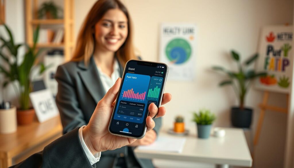 interface amigável aplicativos pressão