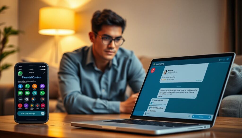monitoramento de mensagens WhatsApp