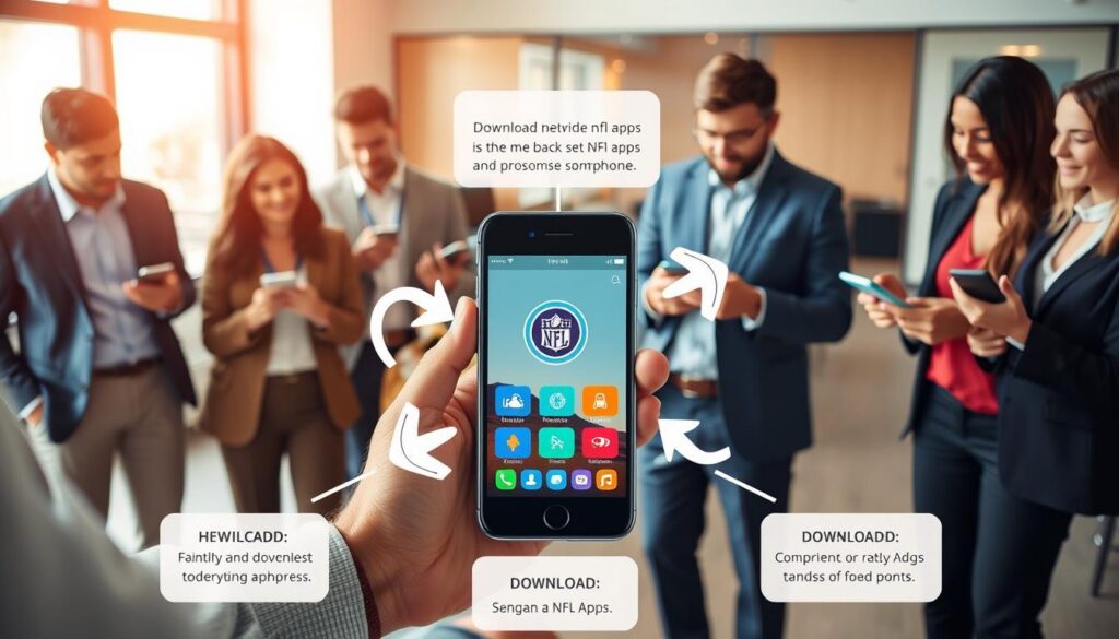 passo a passo para baixar apps nfl