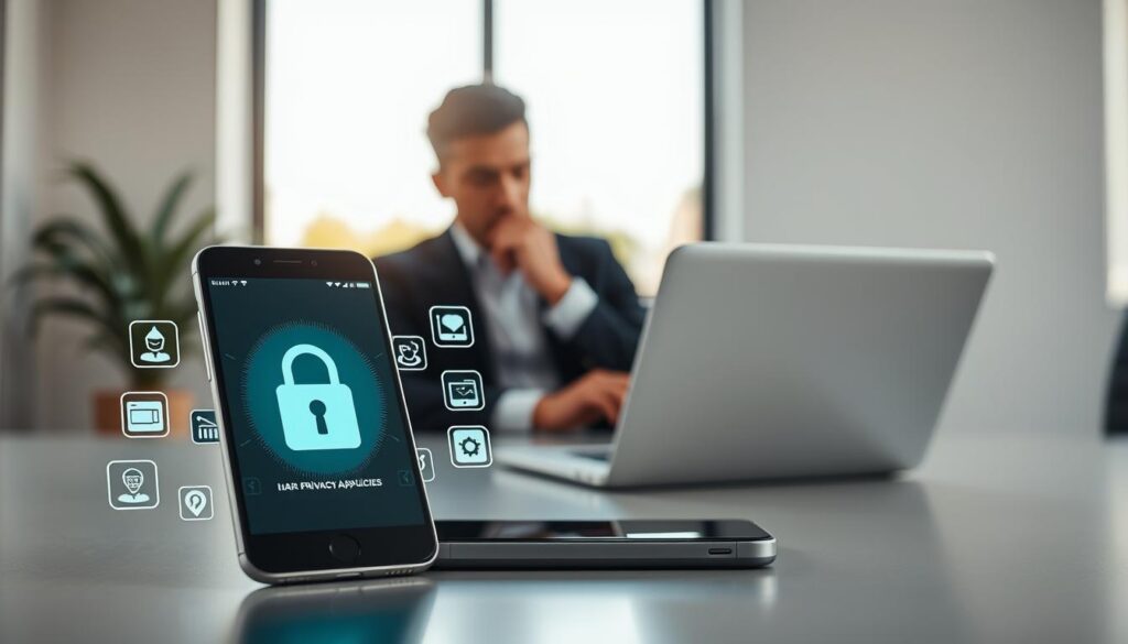 privacidade dados aplicativos