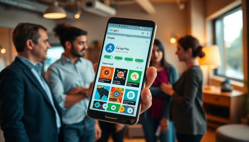 aplicativos android google play visão