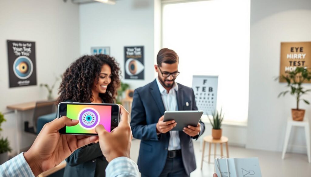 guia completo aplicativos teste visão