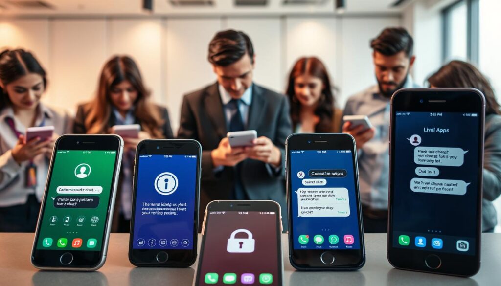 recursos de conversa oculta em aplicativos