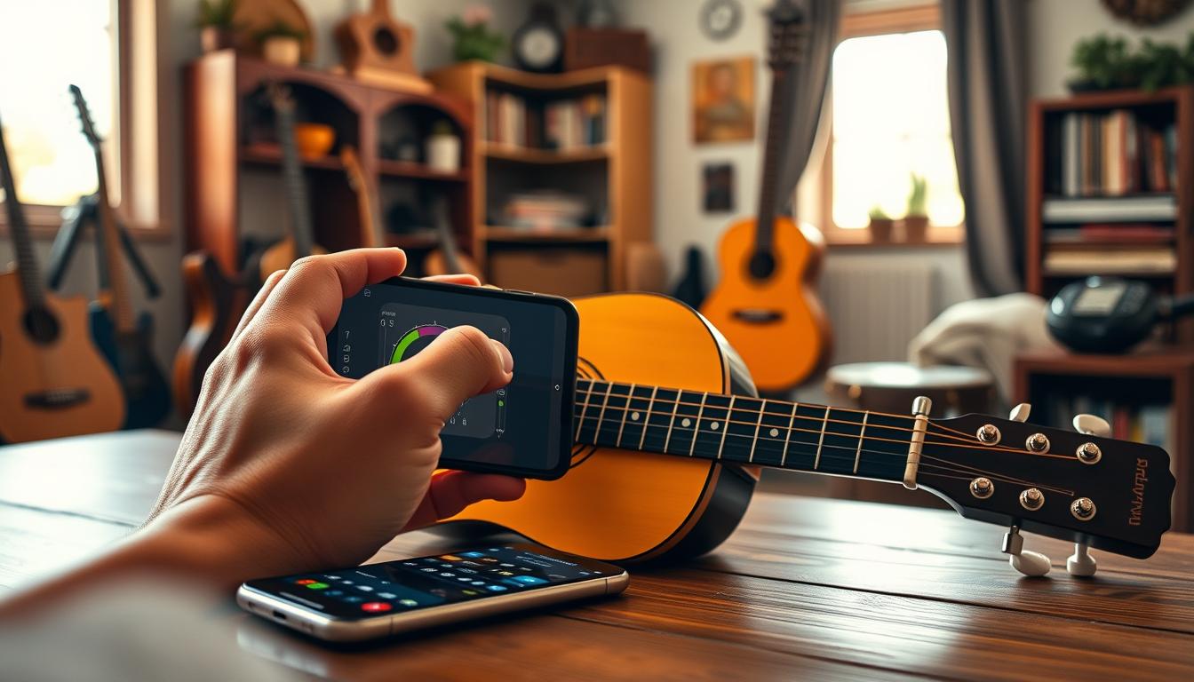 Aplicativo para afinar violão