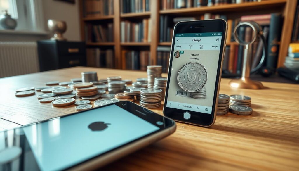 dicas para foto moedas coleção