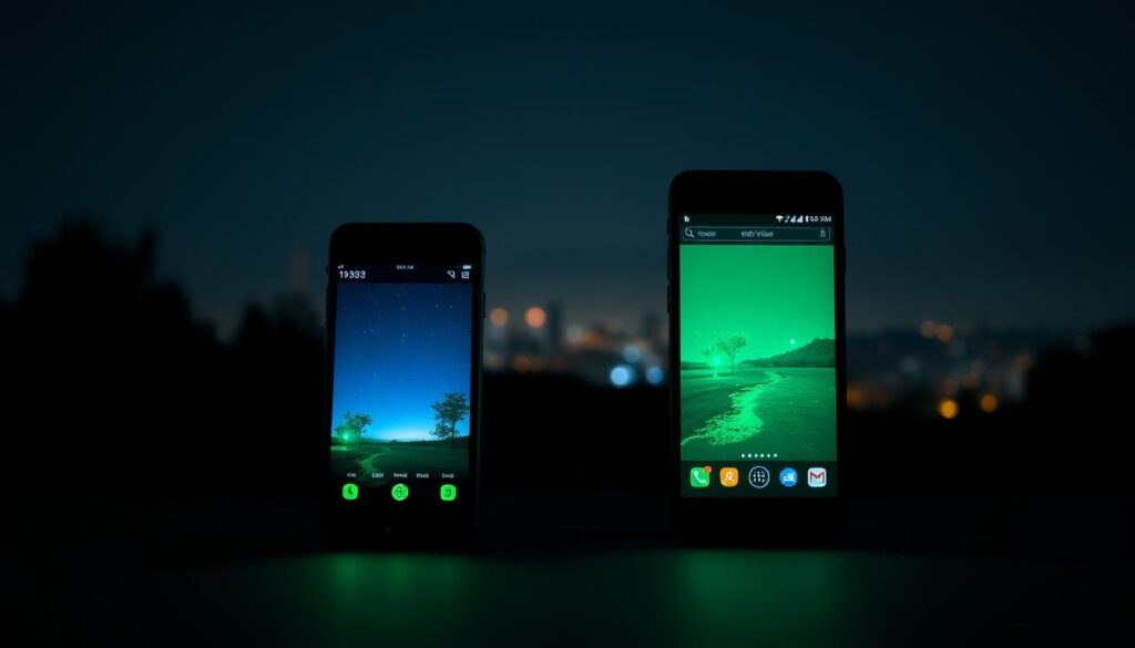 comparativo visão noturna ios android