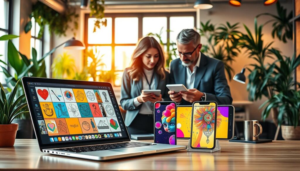 funcionalidades e recursos dos apps de ia