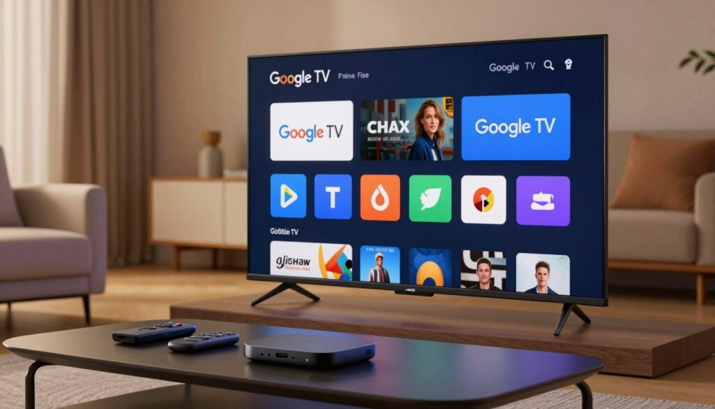 interface google tv agregador streaming