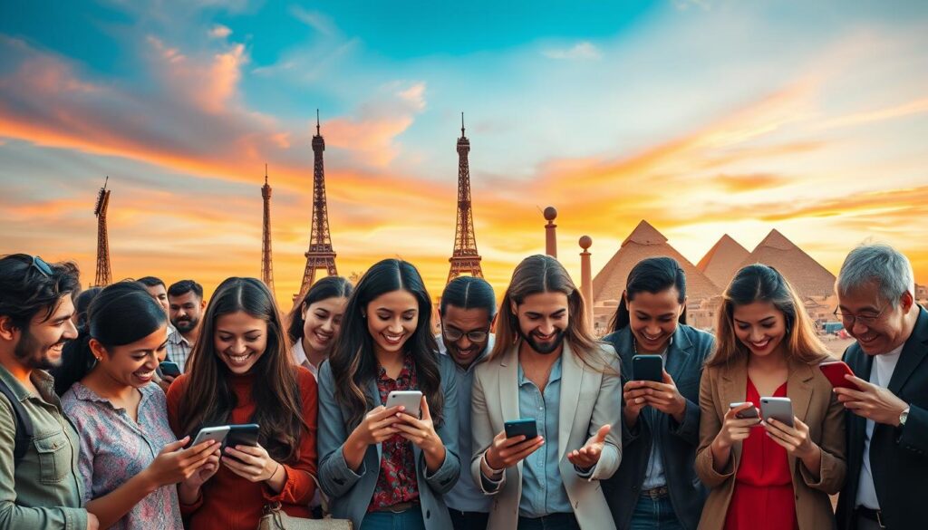 opções regiões países novelas