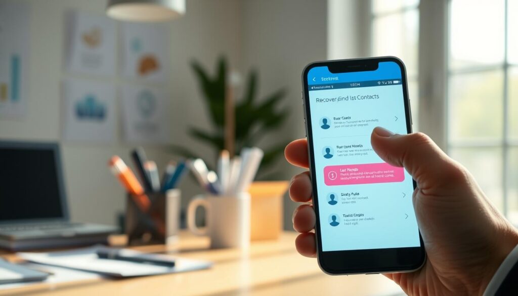 passo a passo recuperar contatos no celular