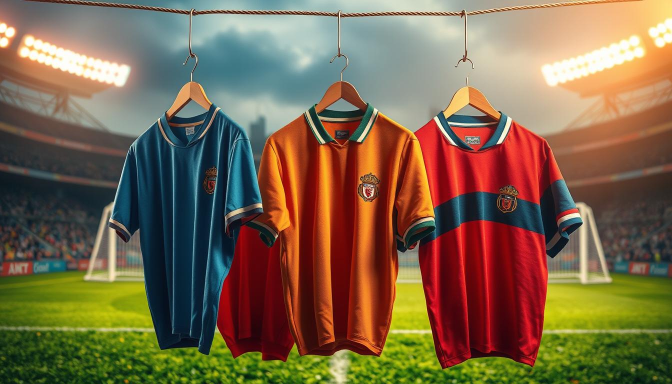 Camisetas retrô de futebol: nostalgia e jogos ao vivo