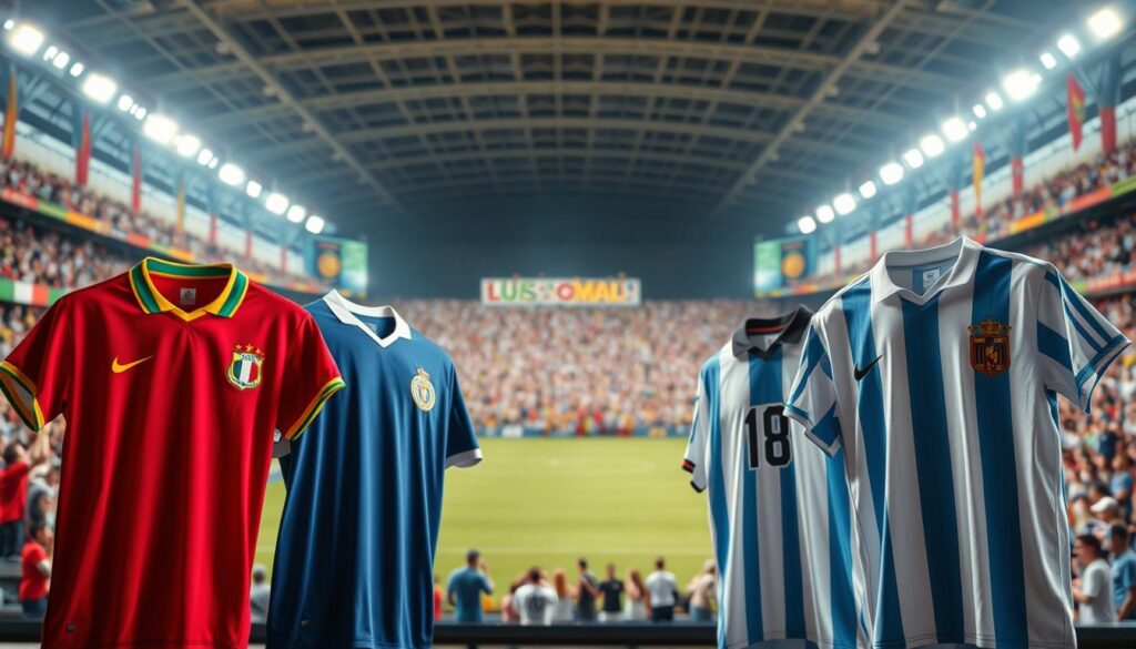 características camisas seleções históricas jogos ao vivo