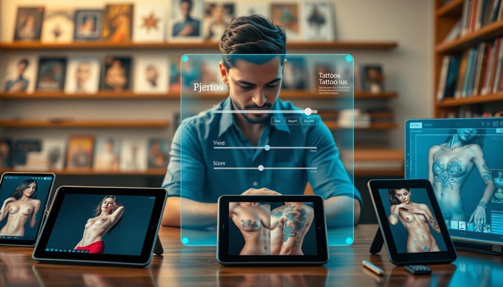 comparativo ferramentas edição visualização tatuagens