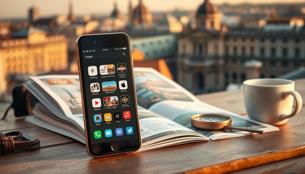 integração de aplicativos para planejamento de viagem