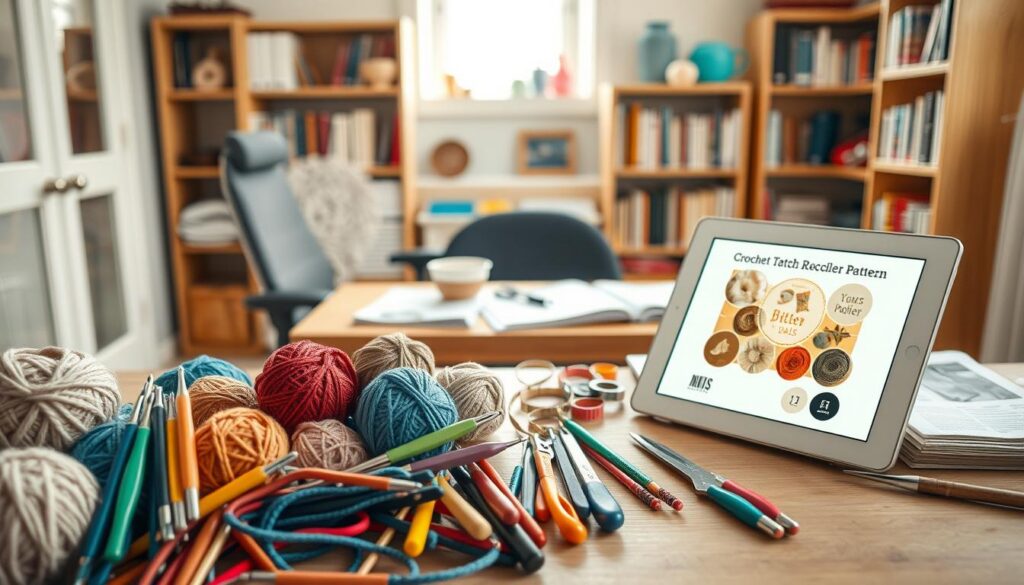 outras ferramentas aplicativos crochê