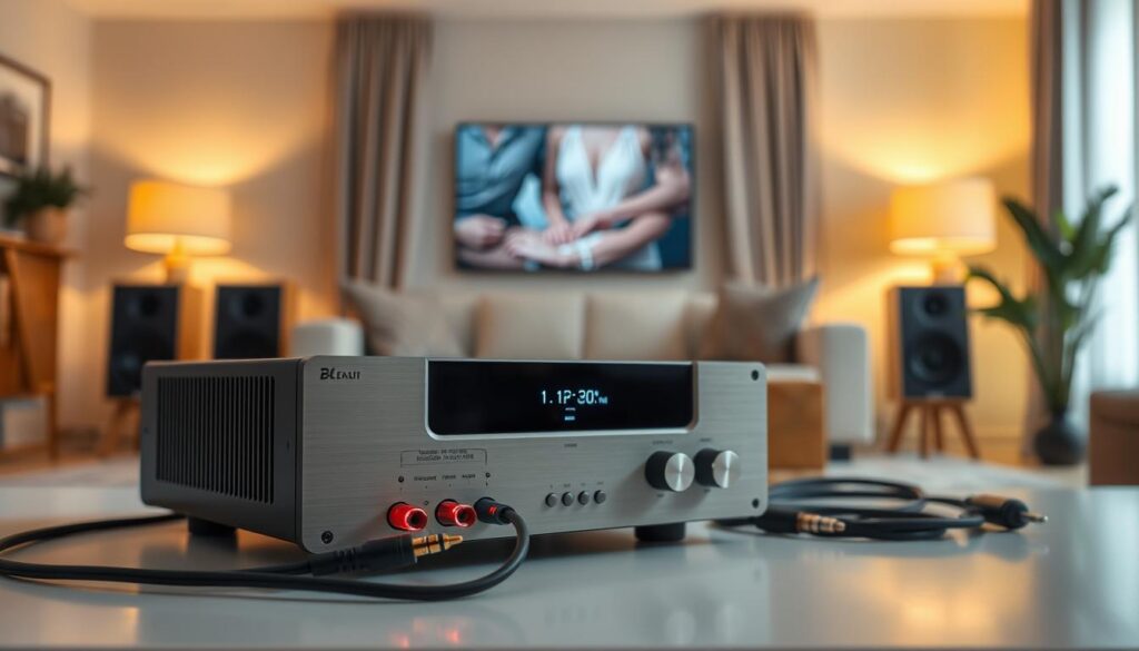 Amplificador de áudio moderno