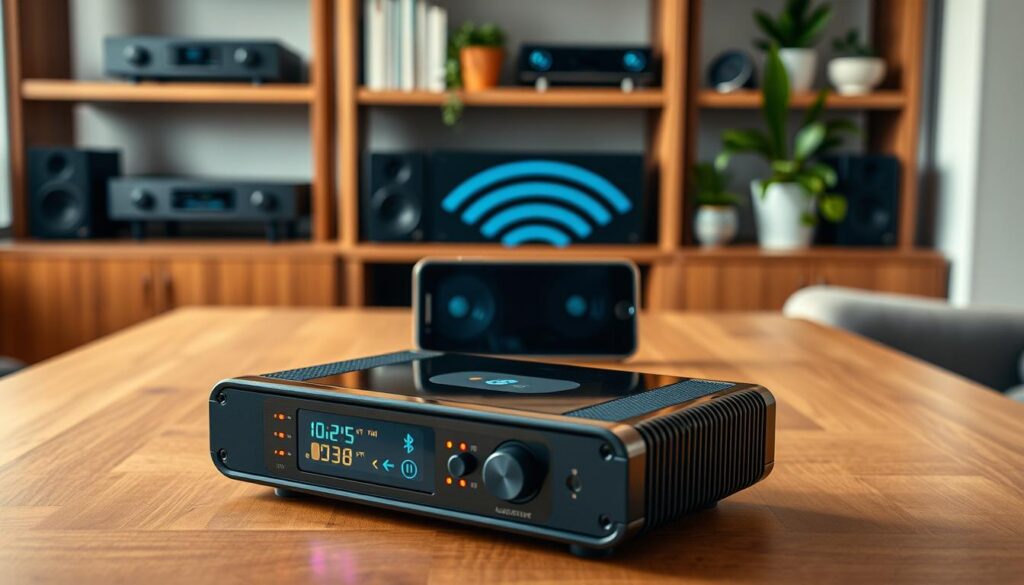 Amplificador de som para dispositivos móveis