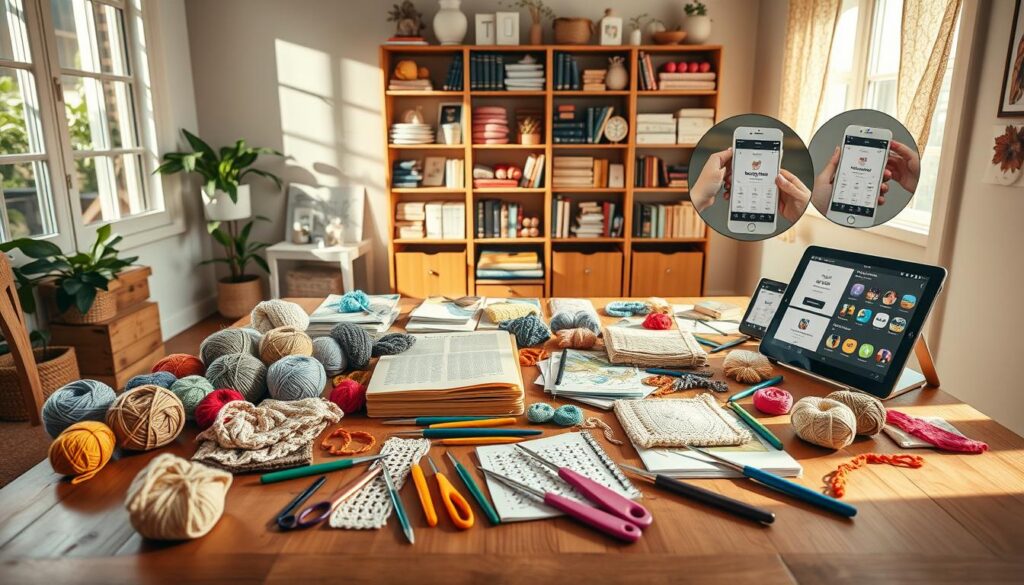 Recursos específicos para diferentes níveis de habilidade no crochê