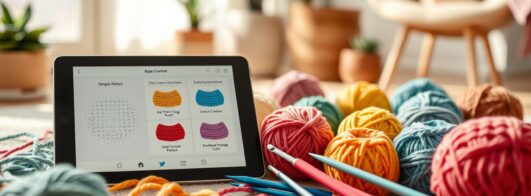 Apps de crochê com passo a passo fácil