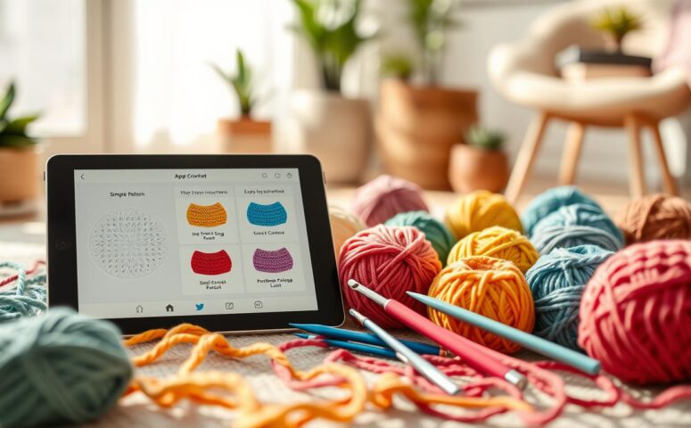 Apps de crochê com passo a passo fácil