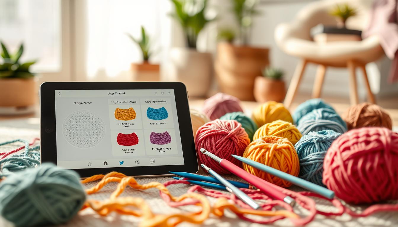 Apps de crochê com passo a passo fácil