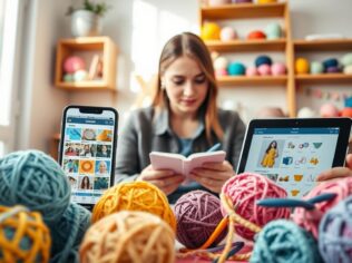 Aprenda crochê rápido com apps grátis hoje