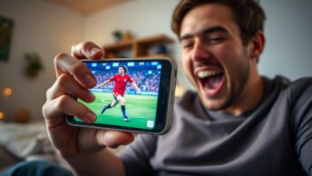Futebol ao vivo na palma da sua mão agora