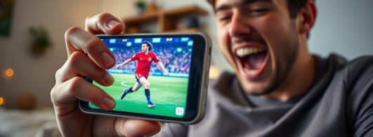 Futebol ao vivo na palma da sua mão agora