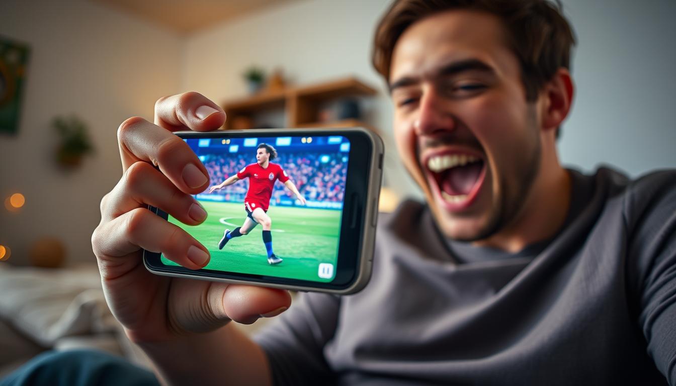 Futebol ao vivo na palma da sua mão agora