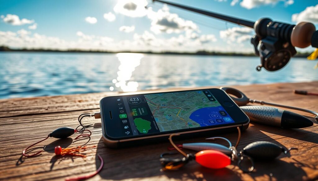 Aplicativos de pesca no celular