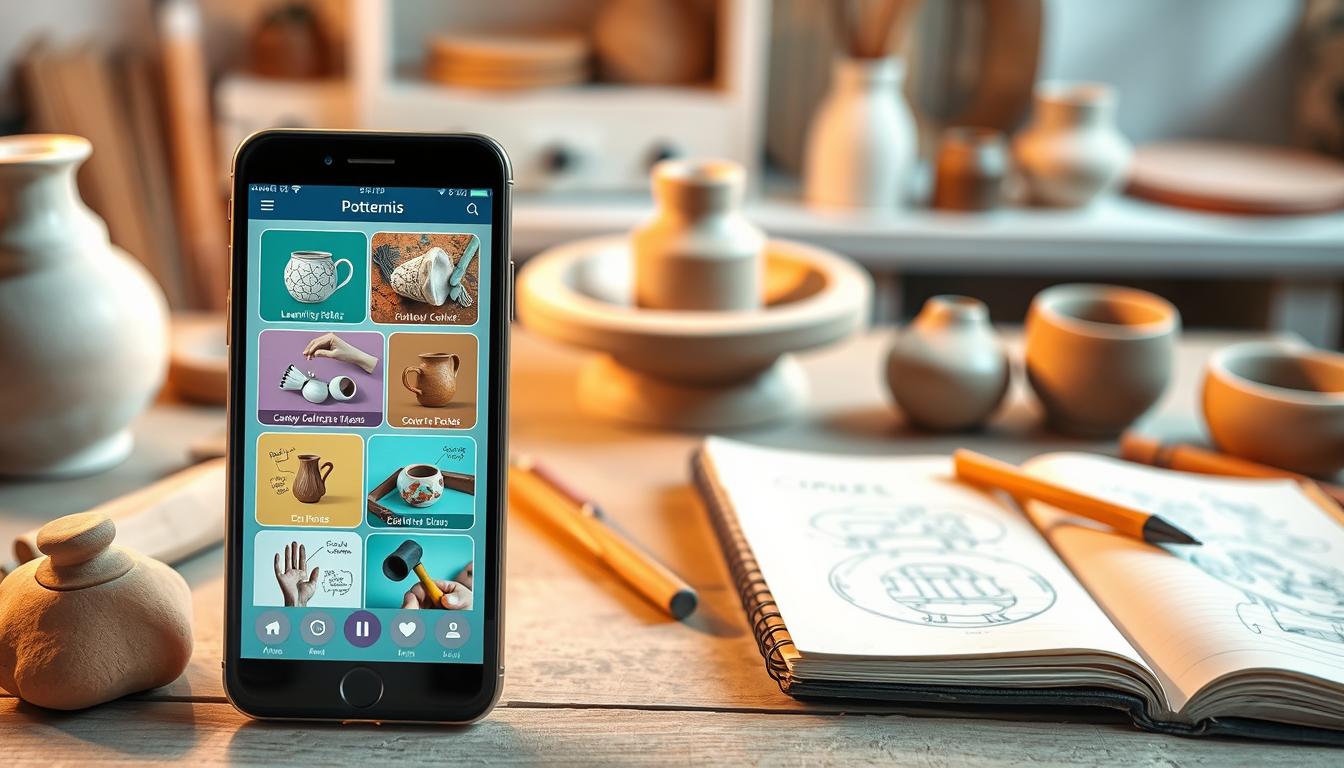 Modele Sua Arte: Apps Gratuitos para Aprender Cerâmica no Celular