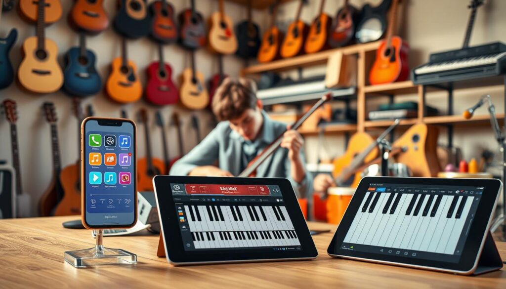 Aplicativos para aprender instrumentos musicais Aplicativos para aprender instrumentos musicais