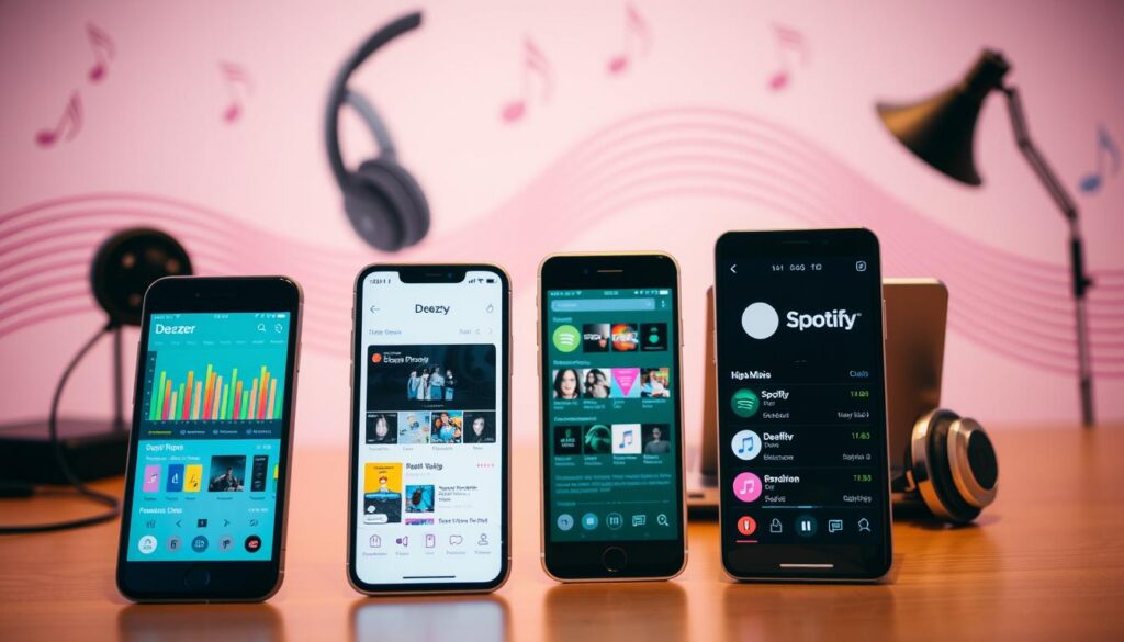 Comparação de aplicativos para ouvir músicas Comparação de aplicativos para ouvir músicas
