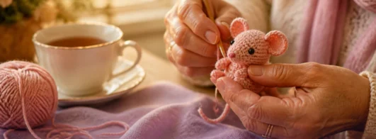 Seu Primeiro Amigurumi: um Ratinho de Crochê Sem Pressa