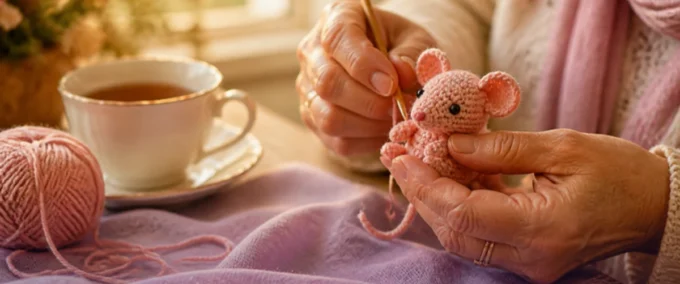 Seu Primeiro Amigurumi: um Ratinho de Crochê Sem Pressa