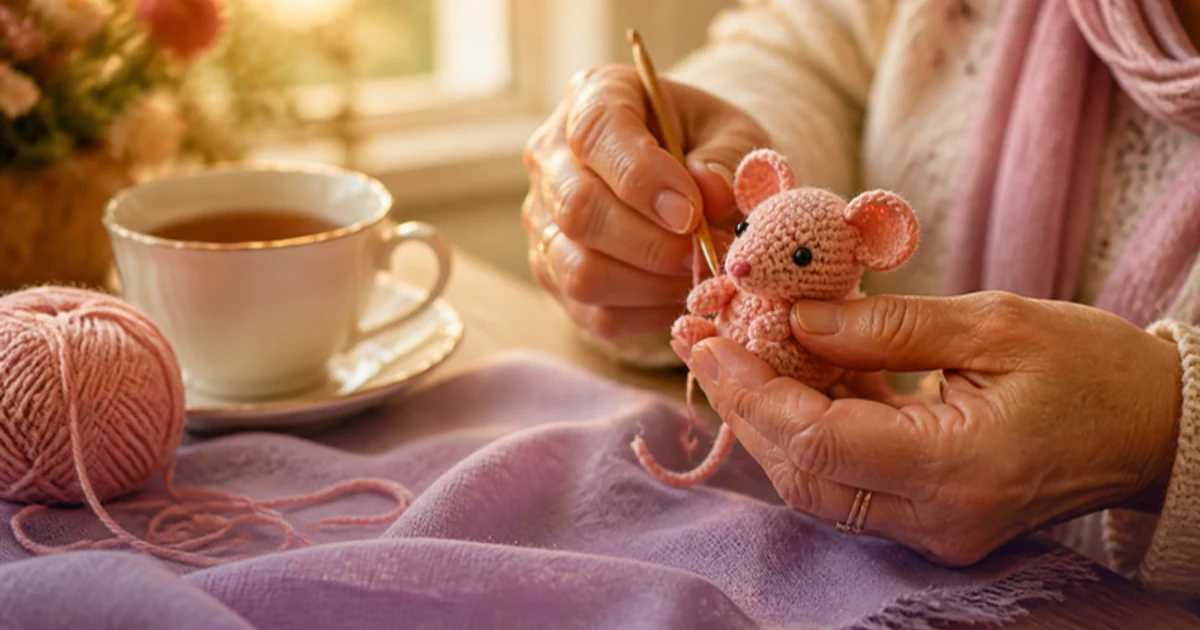 Seu Primeiro Amigurumi: um Ratinho de Crochê Sem Pressa