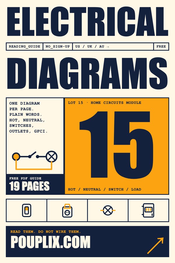 Cover of the free PDF guide 15 Electrical Diagrams