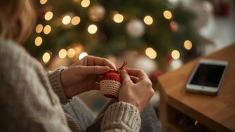 Crochê de Natal: 5 Peças Fáceis para Fazer a Tempo e 3 Apps Grátis