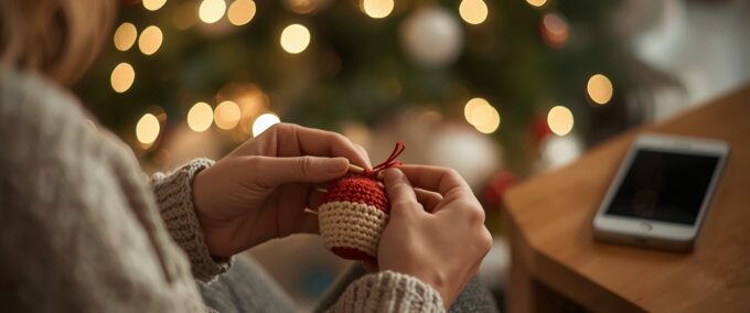 Crochê de Natal: 5 Peças Fáceis para Fazer a Tempo e 3 Apps Grátis